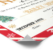 Nice Certificate Approved Santa Claus Poster (Ecke)