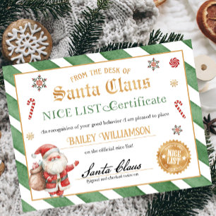 Nice Certificate Approved Santa Claus Poster