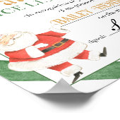 Nice Certificate Approved Santa Claus Poster (Ecke)