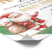 Nice Certificate Approved Santa Claus Poster (Ecke)