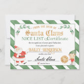 Nice Certificate from Santa Siegel of Approval Einladung (Vorderseite)