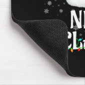 Nice Claus Christmas Lights Santa Pajama Family Ma Mousepad (Ecke)