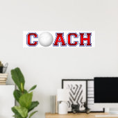 Nice Coach Volleyball Insignien 1 Poster (Heimbüro)