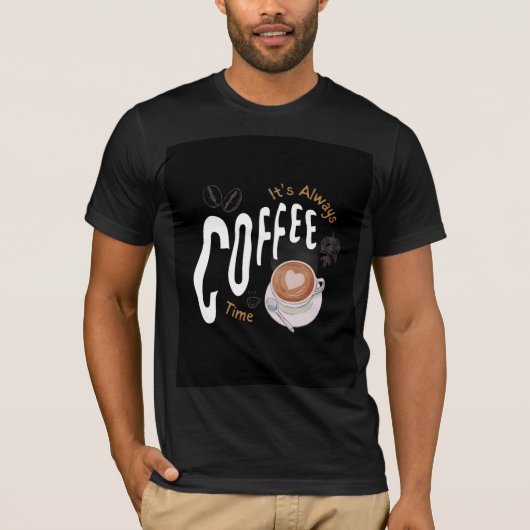 Nice coffee cup design  T-Shirt (Vorderseite)