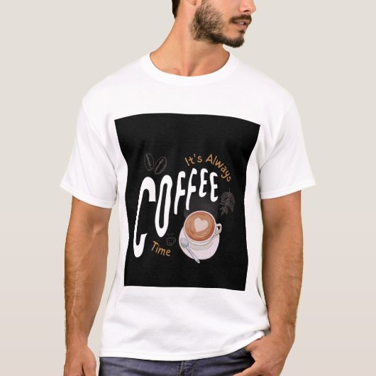 nice coffee cup design T-Shirt (Vorderseite)