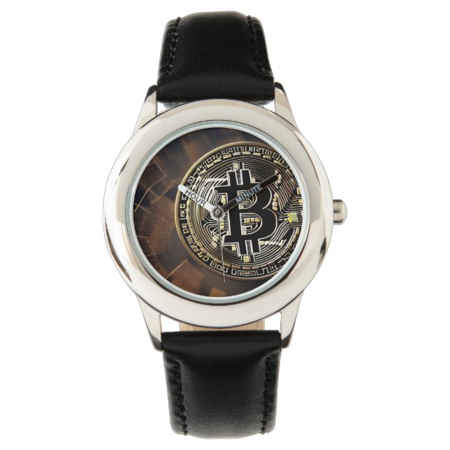 Nice Collectors Bitcoin Watch Armbanduhr (Vorderseite)