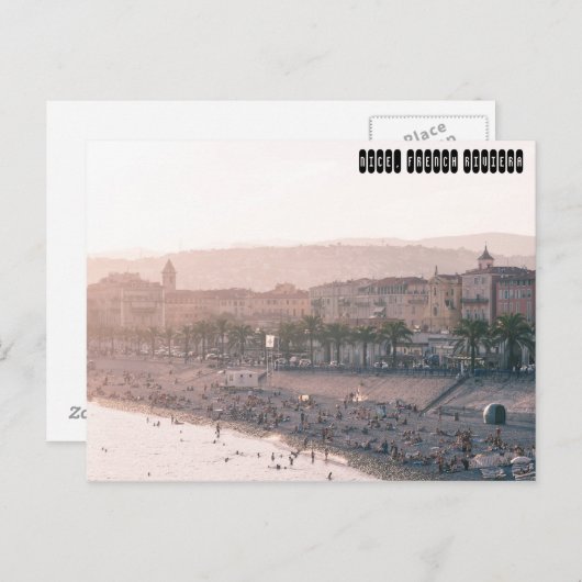 Nice, Côte d'Azur Postkarte (Vorne/Hinten)