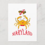 Nice crab in Maryland Postkarte (Vorderseite)