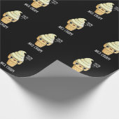 Nice Cream Funny Ice Cream Pub Dark BG Geschenkpapier (Ecke)