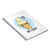 Nice Cream Funny Ice Cream Pub Notizblock (Rechte Seite)