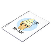 Nice Cream Funny Ice Cream Pub Notizblock (Linke Seite)