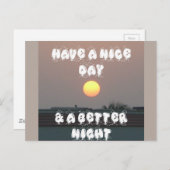 Nice Day Customizing-Produkt Postkarte (Vorne/Hinten)