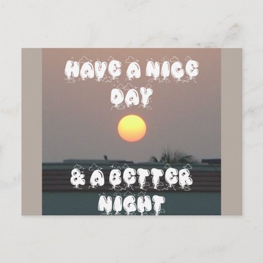 Nice Day Customizing-Produkt Postkarte (Vorderseite)