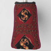 "Nice Day" Energy Golf Head Covers: Vibrant Red Fr Golf Headcover (Rotieren 90)