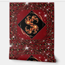 "Nice Day" Luxury Wallpaper: Red Swirl Fractal Ene Tapete