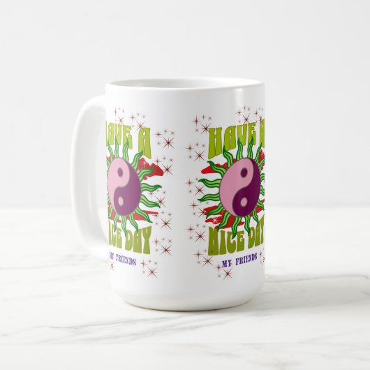 NICE DAY TASSE FÜR JEMANDEN (Vorderseite Links)