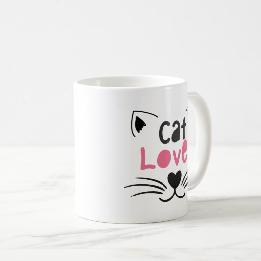 Nice design for cat lovers kaffeetasse (VorderseiteRechts)
