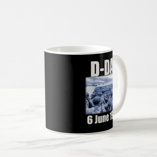 Nice Design Normandy Landings Invasion D-Day Kaffeetasse (VorderseiteRechts)