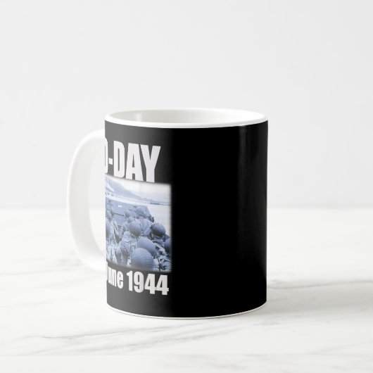 Nice Design Normandy Landings Invasion D-Day Kaffeetasse (Vorderseite Links)