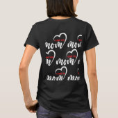 Nice Design Text I Liebe Sie Mama mit Herz T-Shirt (Rückseite)