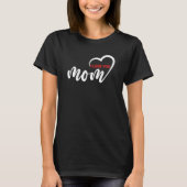 Nice Design Text I Liebe Sie Mama mit Herz T-Shirt (Vorderseite)