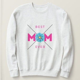 Nice Design Text Liebe Sie Mama mit Herz Sweatshirt
