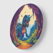 Nice Dino, Don’t Look At Me Like That. Große Wanduhr (Winkel)