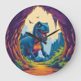 Nice Dino, Don’t Look At Me Like That. Große Wanduhr