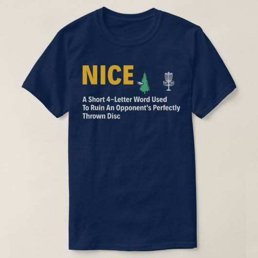 Nice Disk Golf Funny Definition Disc Golfer  T-Shirt (Design vorne)