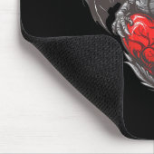 Nice Dragon with Big Red Heart Outfit Mousepad (Ecke)