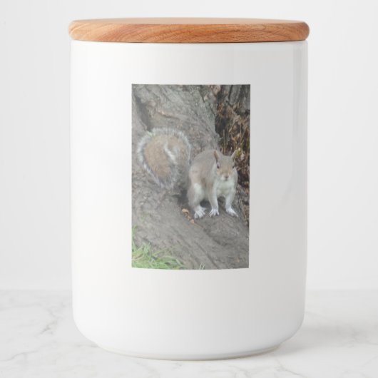 Nice Eichhörnchen-Lebensmittelbehälter Lebensmitteletikett (Vorderseite)