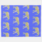 Nice Elephant Mandala Design 2 Fleecedecke (Vorderseite (Horizontal))