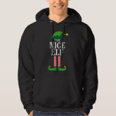 Nice Elf Matching Family Weihnachten Party Hoodie (Vorderseite)