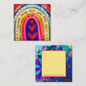 Nice Feels Nice~ Inspirivity Güte Cards sein Quadratische Visitenkarte (Vorne/Hinten)