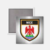 Nice Flag Magnet (Vorderseite/Rückseite)