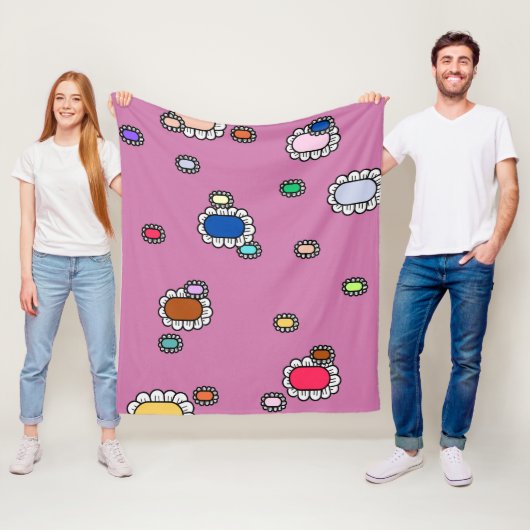 nice flowers fleecedecke (Beispiel)