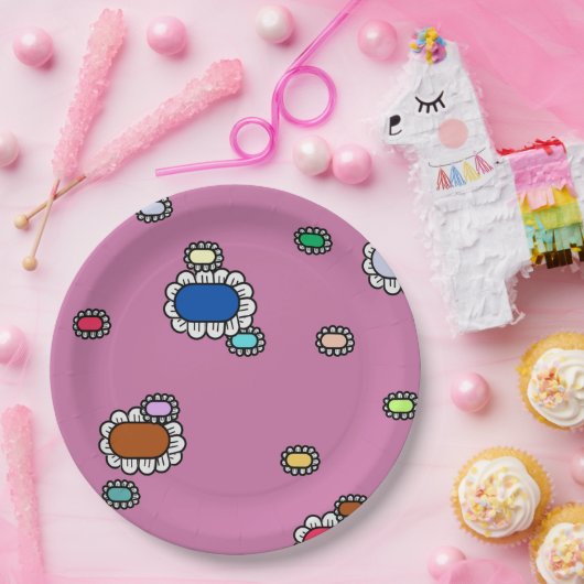 nice flowers pappteller (Party)