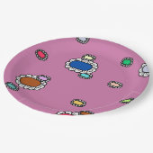 nice flowers pappteller (Schrägansicht)