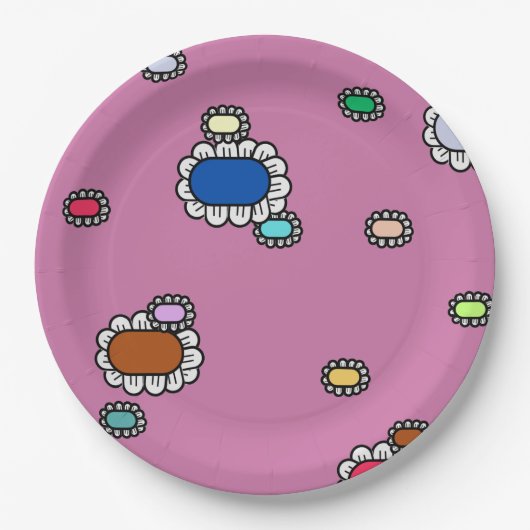 nice flowers pappteller (Vorderseite)