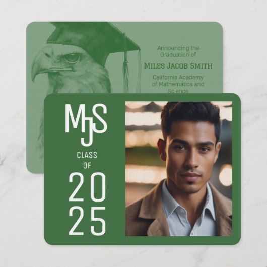 Nice Foto Abschluss Einladung (Vorne/Hinten)