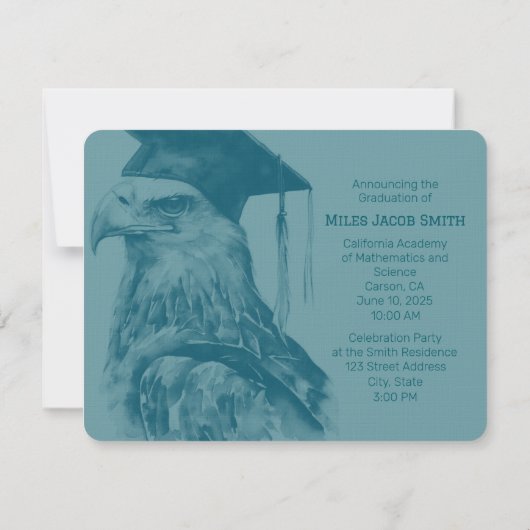 Nice Foto Abschluss Einladung (Rückseite)