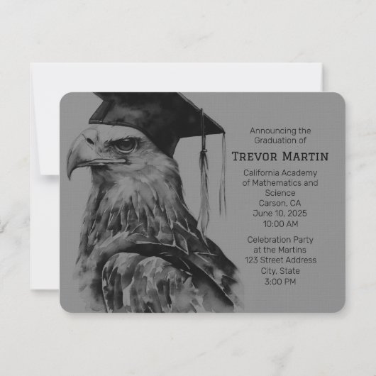 Nice Foto Abschluss Einladung (Rückseite)