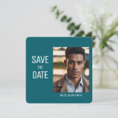 Nice Foto Abschluss Einladung Save the Date (Stehend Vorderseite)