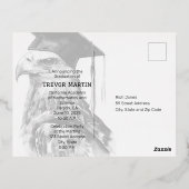 Nice Foto Abschluss Foil Einladung Postkarte (Rückseite)