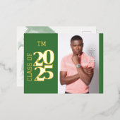 Nice Foto Abschluss Foil Einladung Postkarte (Vorderseite/Rückseite)