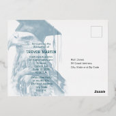 Nice Foto Abschluss Foil Einladung Postkarte (Rückseite)