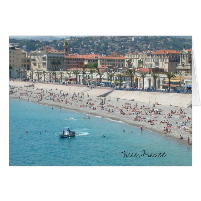 Nice, France Card (Vorderseite (Horizontal))