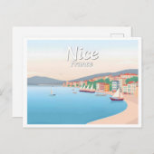 Nice France Côte d'Azur Postkarte (Vorne/Hinten)