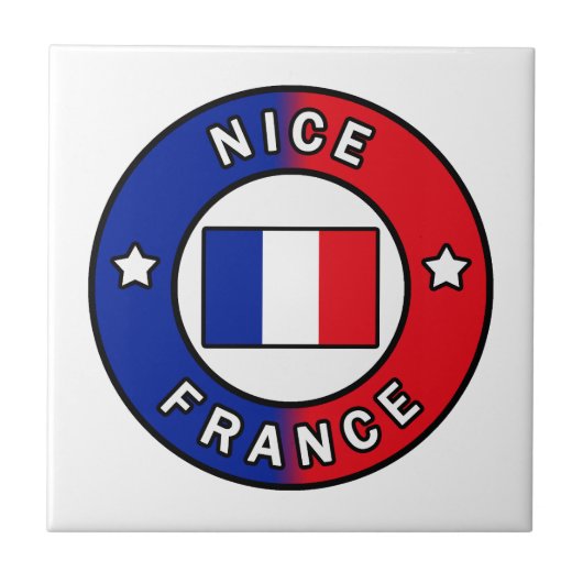 Nice France Fliese (Vorderseite)