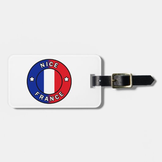 Nice France Gepäckanhänger (Vorderseite horizontal)